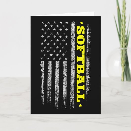 4th Of July Usa Flag Softll Independence Day Tee W Kaart (Voorkant)