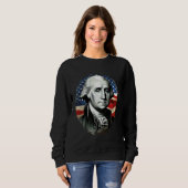 4th of July USA George Washington Painting On Trui (Voorkant volledig)