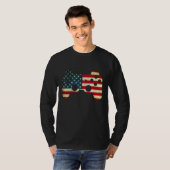 4th Of July Video Game Gamer Patriotic T-shirt (Voorkant volledig)