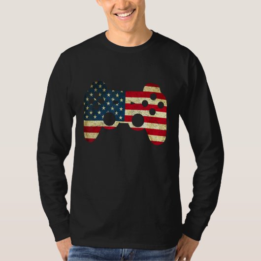4th Of July Video Game Gamer Patriotic T-shirt (Voorkant)
