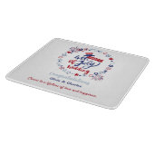 4th of July Wedding | Personalized Bride & Groom  Snijplank (Hoek)