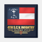 4th South Carolina Infantry Magneet (Voorkant)