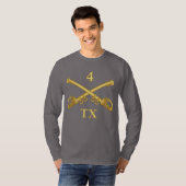 4th Texas Cavalry T-shirt (Voorkant volledig)