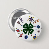 4u! ronde button 5,7 cm (Voorkant /achterkant)