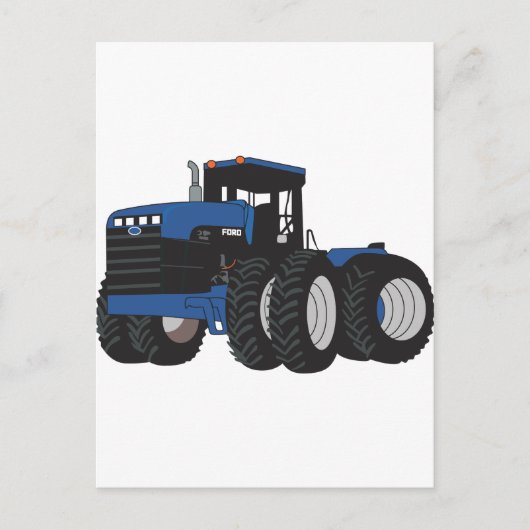 4W-tractor Briefkaart (Voorkant)
