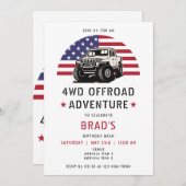 4WD Off Road Avontuur 4x4 Automotive Verjaardag Kaart (Voorkant / Achterkant)