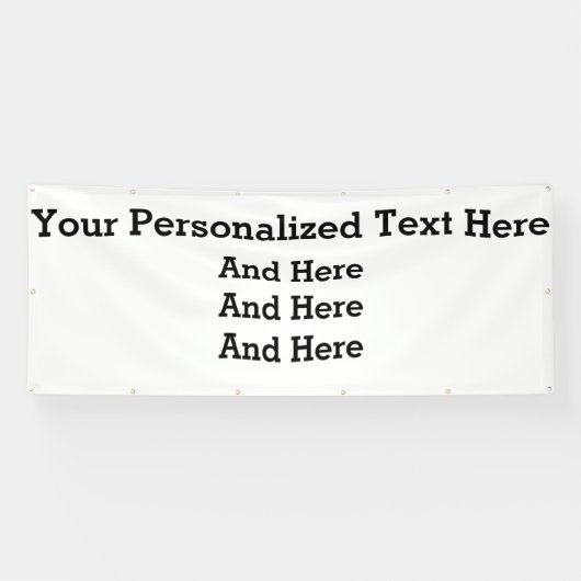 4'x10' Custom Business Banner (Horizontaal)