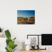 4x4 auto in woestijnlandschap in Namib bij Poster (Thuiskantoor)