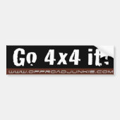 4x4! Bumpersticker (Voorkant)