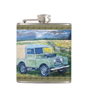 4x4 Design Hip Flask Heupfles