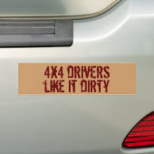 4x4-drivers bumpersticker (Op auto)
