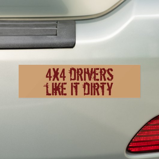 4x4-drivers bumpersticker (Op auto)