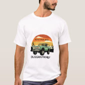 4x4 Family Adventure gepersonaliseerde aangepaste  T-shirt (Voorkant)