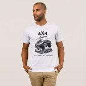 4X4 Forever | Mud Mode Offroad T-shirt (Voorkant volledig)