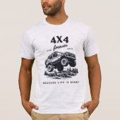 4X4 Forever | Mud Mode Offroad T-shirt (Voorkant)