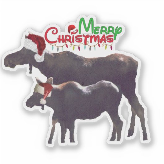 4x4 Kerst sticker van aangepaste snijwonden (Voorkant)