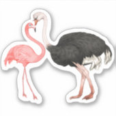 4x4 Liefdesvogels Sticker (Voorkant)