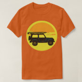 4x4 met Surfboard en Sun T-shirt (Design voorkant)