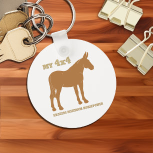 4x4 Mule overschrijdt paardenkracht Sleutelhanger