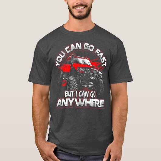4X4 OffRoad Rock Crawler Overland T-shirt (Voorkant)