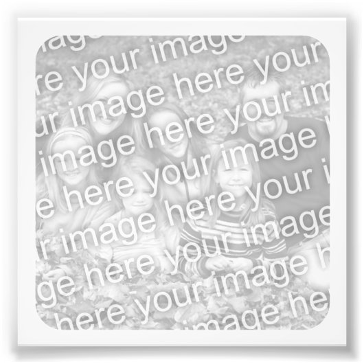 4x4 Square Retro Border voor Foto Afdruk (Voorkant)