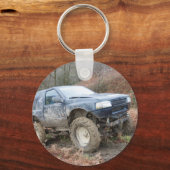 4x4 uit-roader op modder sleutelhanger (Voorkant)