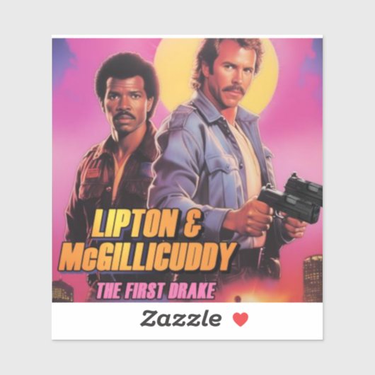 4X4 Vinyl Lipton & McGillicuddy sticker (Vel)