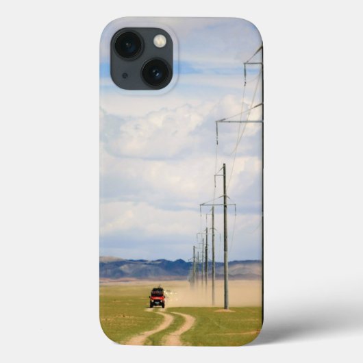 4X4 Voertuigen op Dirt Road, Gobi-woestijn Case-Mate iPhone Case (Achterkant)
