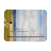 4X4 Voertuigen op Dirt Road, Gobi-woestijn Magneet (Horizontaal)