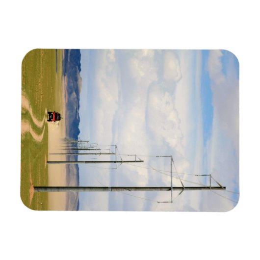 4X4 Voertuigen op Dirt Road, Gobi-woestijn Magneet (Horizontaal)