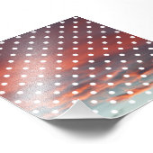 4x4 White Polka Dot Photo Foto Afdruk (Hoek)