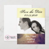 4x5 Bewaar de Date Kaart Sunrise Pathway Walkway P (Voorkant / Achterkant)