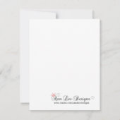 4x5 Bewaar de Date Kaart Tropical Flowers op wit (Achterkant)