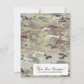 4x5 Bewaar de datum Kaart Leger OCP Camo Uniform C (Achterkant)