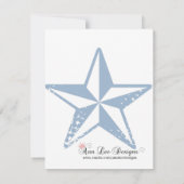 4x5 Bewaar de datum Kaart Seahorse Zee Ocean Beach (Achterkant)