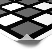 4x5 - Chess LABEL Grid (1-1/4-inch koelkasten) Poster (Hoek)