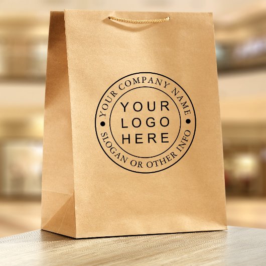 4x5 Cirkel Zakelijk Logo Aangepast  Rubberstempel