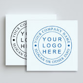 4x5 Cirkel Zakelijk Logo Aangepast  Rubberstempel