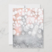 4x5 de VLAKTE dankt u kaardt Roze Fonkelingen Bedankkaart (Achterkant)