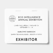 4x5 Event Badge | Exposantenpas Badgekaarten (Voorzijde)