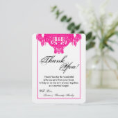 4x5 FLAT Bedankkaart Kristal Kroonluchter Glitz (Staand voorkant)