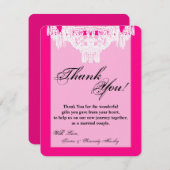 4x5 FLAT Bedankkaart Kristal Kroonluchter Glitz (Voorkant / Achterkant)