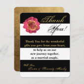 4x5 FLAT Bedankkaart Modern Stripe Zwart Wit (Voorkant / Achterkant)