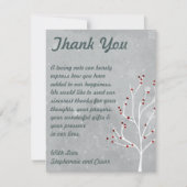 4x5 FLAT Bedankkaart White Tree (Voorkant)