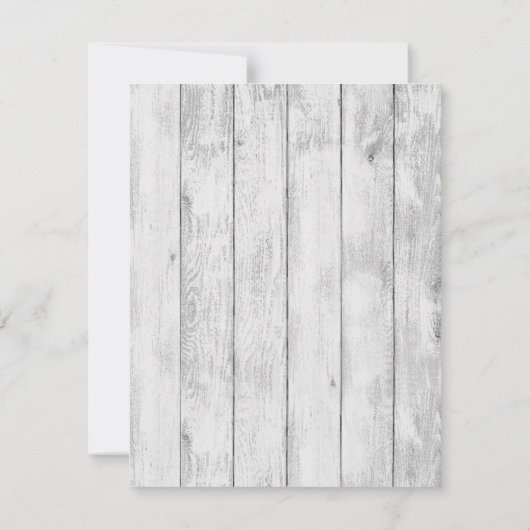 4x5 FLAT Bedankt Card Burlap Mr en Mrs Banner (Achterkant)