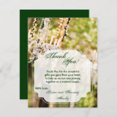 4x5 FLAT Bedankt Card Kroonluchter in Oak Tree Chi (Voorkant / Achterkant)