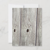 4x5 FLAT Bedankt Card Mason Jar met Wildflowers (Achterkant)