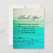 4x5 FLAT Bedankt Card Ombre Blue Frosting (Voorkant)