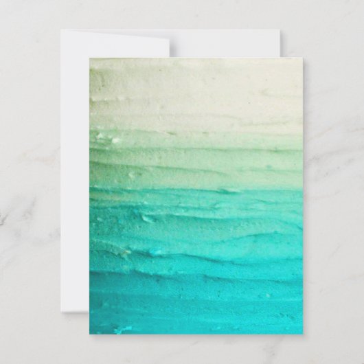 4x5 FLAT Bedankt Card Ombre Blue Frosting (Achterkant)