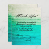 4x5 FLAT Bedankt Card Ombre Blue Frosting (Voorkant / Achterkant)